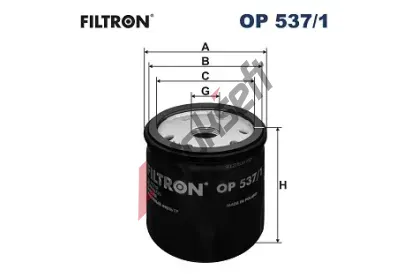 FILTRON Olejov filtr FI OP537/1, OP 537/1