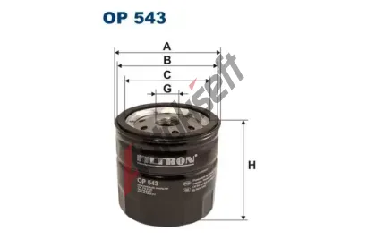 FILTRON Olejov filtr FI OP543, OP 543