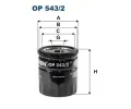 Olejov filtr FILTRON ‐ FI OP543/2