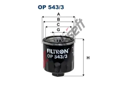 FILTRON Olejov filtr FI OP543/3, OP 543/3