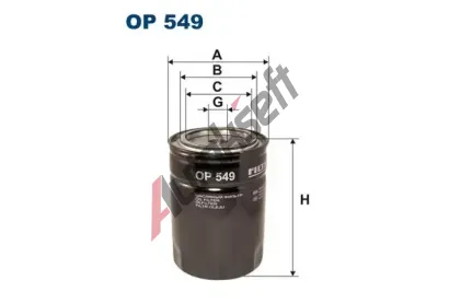 FILTRON Olejov filtr FI OP549, OP 549