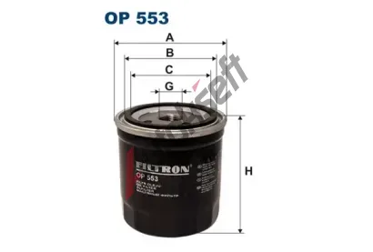 FILTRON Olejov filtr FI OP553, OP 553