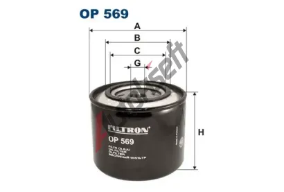 FILTRON Olejov filtr FI OP569, OP 569