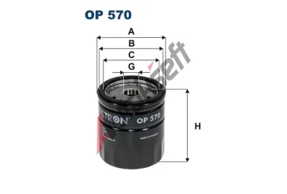 FILTRON Olejov filtr FI OP570, OP 570