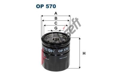FILTRON Olejov filtr FI OP570T, OP 570T