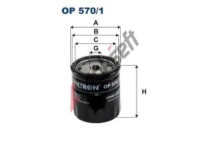 FILTRON Olejov filtr FI OP570/1, OP 570/1