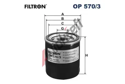 FILTRON Olejov filtr FI OP570/3, OP 570/3