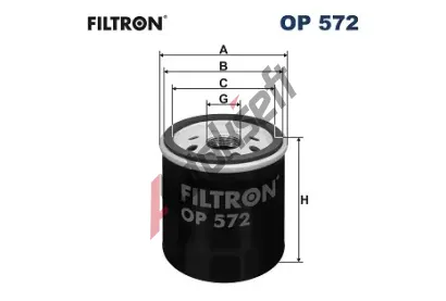 FILTRON Olejov filtr FI OP572, OP 572