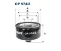 Olejov filtr FILTRON ‐ FI OP574/2