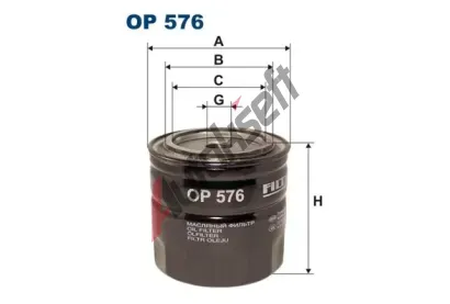 FILTRON Olejov filtr FI OP576, OP 576
