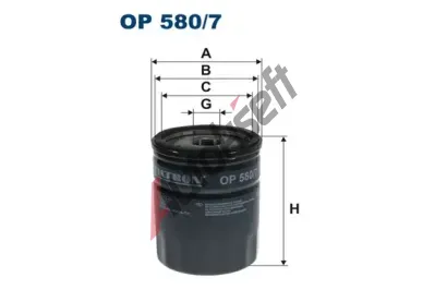 FILTRON Olejov filtr FI OP580/7, OP 580/7
