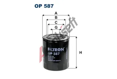 FILTRON Olejov filtr FI OP587, OP 587