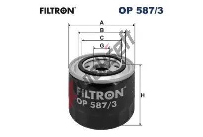 FILTRON Olejov filtr FI OP587/3, FI OP 587/3