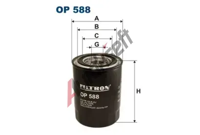 FILTRON Olejov filtr FI OP588, OP 588
