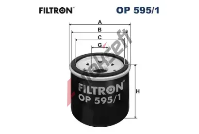 FILTRON Olejov filtr FI OP595/1, OP 595/1