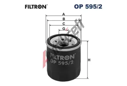 FILTRON Olejov filtr FI OP 595/2, FI OP595/2