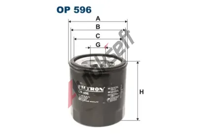 FILTRON Olejov filtr FI OP596, OP 596