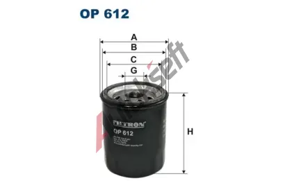 FILTRON Olejov filtr FI OP612, OP 612