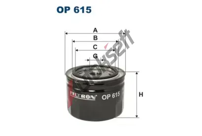 FILTRON Olejov filtr FI OP615, OP 615