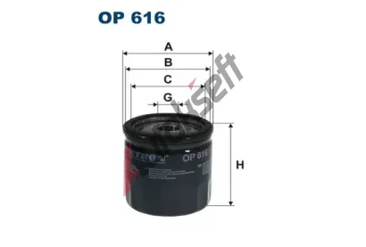 FILTRON Olejov filtr FI OP616, OP 616