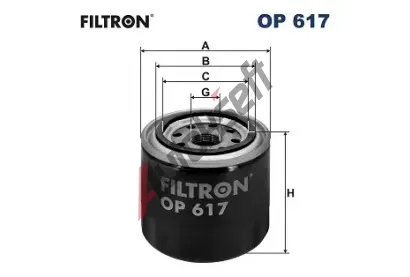 FILTRON Olejov filtr FI OP617, OP 617