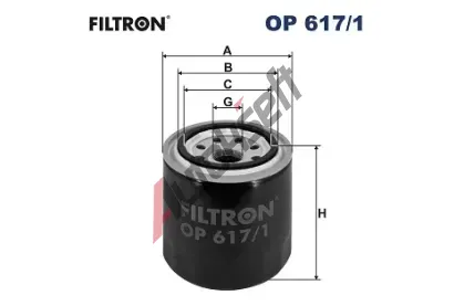 FILTRON Olejov filtr FI OP617/1, OP 617/1