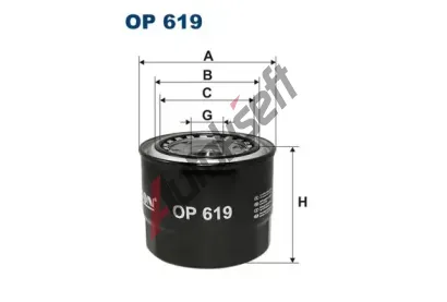 FILTRON Olejov filtr FI OP619, OP 619