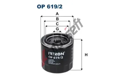 FILTRON Olejov filtr FI OP619/2, OP 619/2