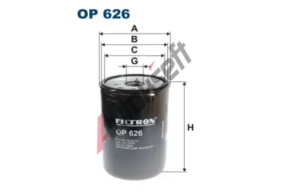 FILTRON Olejov filtr FI OP626, OP 626
