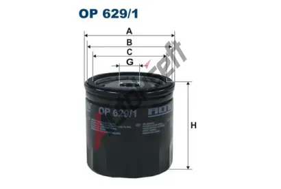 FILTRON Olejov filtr FI OP629/1, OP 629/1