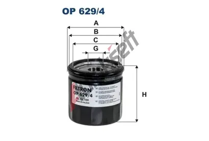 FILTRON Olejov filtr FI OP629/4, OP 629/4