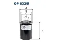 Olejov filtr FILTRON ‐ FI OP632/5