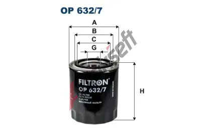 FILTRON Olejov filtr FI OP632/7, OP 632/7
