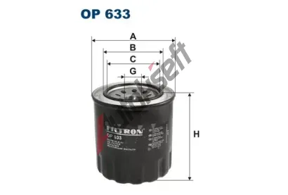 FILTRON Olejov filtr FI OP633, OP 633