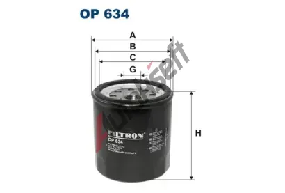 FILTRON Olejov filtr FI OP634, OP 634