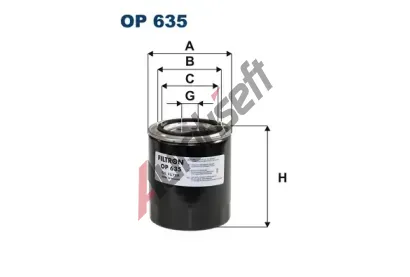 FILTRON Olejov filtr FI OP635, OP 635