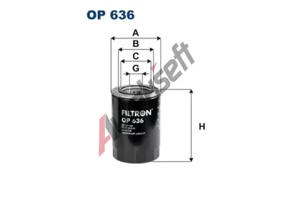 FILTRON Olejov filtr FI OP636, OP 636
