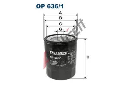 FILTRON Olejov filtr FI OP636/1, OP 636/1