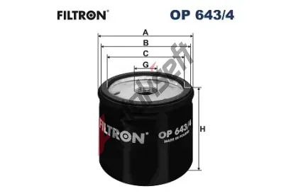 FILTRON Olejov filtr FI OP643/4, OP 643/4