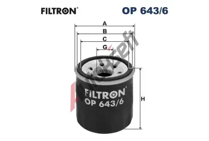 FILTRON Olejov filtr FI OP 643/6, FI OP643/6