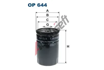 FILTRON Olejov filtr FI OP644, OP 644