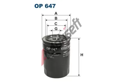 FILTRON Olejov filtr FI OP647, OP 647