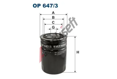 FILTRON Olejov filtr FI OP647/3, OP 647/3