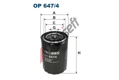 FILTRON Olejov filtr FI OP647/4, OP 647/4