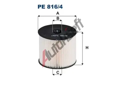 FILTRON Palivov filtr FI PE816/4, PE 816/4