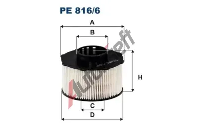 FILTRON Palivov filtr FI PE816/6, PE 816/6