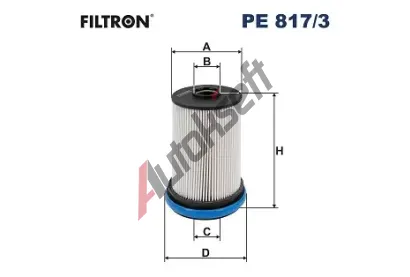 FILTRON Palivov filtr FI PE817/3, PE 817/3