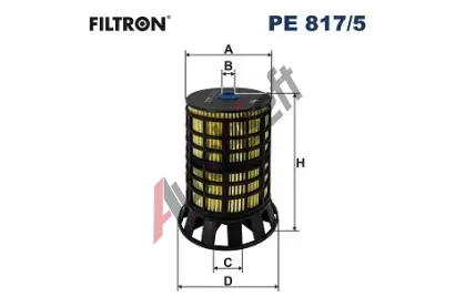FILTRON Palivov filtr FI PE817/5, PE 817/5