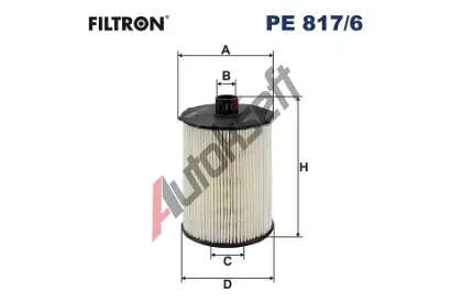 FILTRON Palivov filtr FI PE817/6, PE 817/6