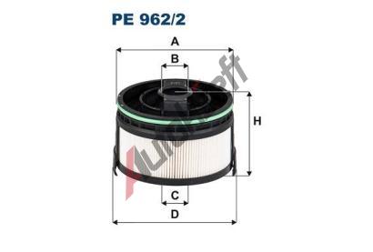 FILTRON Palivov filtr FI PE962/2, PE 962/2